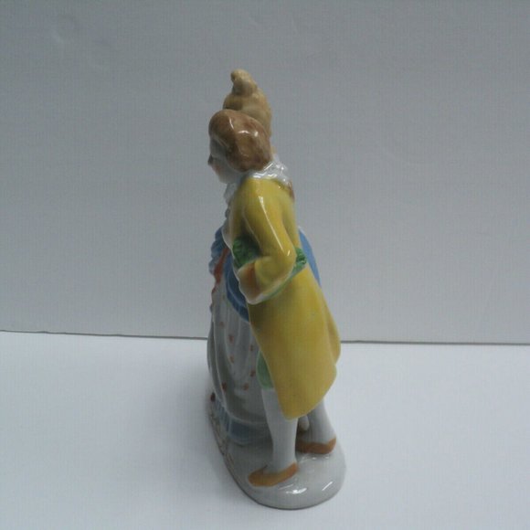 Colonial Couple Figurine Hand Painted Japan 6 1/2" - Picture 2 of 5